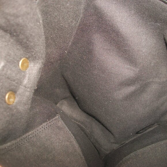 DRIES VAN NOTEN Large Oiled-Cotton & Leather Crossbody Luxury Rustic Rucksack - Picture 11 of 12